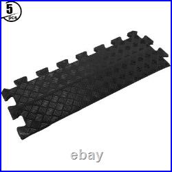 5PCS Rubber Mat Buffer Sports Floor Pad Barbell Damping Cushion(50x19cm 5PCS)