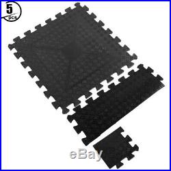 5PCS/set Rubber Ground Mat Dumbbell Fitness Damping Floor Cushion Buffer Pads