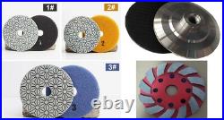 5 Diamond Polish Pad 3 Step 15pcs & Grinding Wheel Stone CONCRETE FLOOR GRINDER 5 Diamond Polish Pad 3 Step 15pcs & Grinding Wheel Stone CONCRETE FLOOR GRINDER