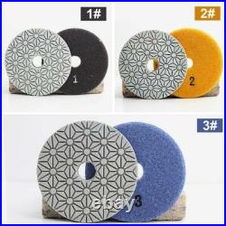5 Diamond Polish Pad 3 Step 15pcs & Grinding Wheel Stone CONCRETE FLOOR GRINDER 5 Diamond Polish Pad 3 Step 15pcs & Grinding Wheel Stone CONCRETE FLOOR GRINDER