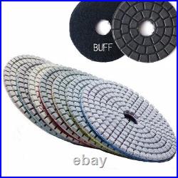 5 Diamond polishing Pad 30 + 3 Buffer Granite Stone Concrete travertine Floor