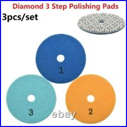 5 Diamond polishing pads 3-STEP 27PC+ 5/8-11 Backer stone granite marble floor