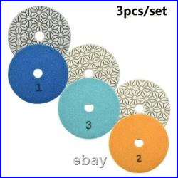 5 Diamond polishing pads 3-STEP 27PC+ 5/8-11 Backer stone granite marble floor