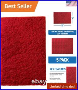 5 Durable Zirconia Alumina Floor Maintenance Pads 12 x 18 Red for Buffing 5 Durable Zirconia Alumina Floor Maintenance Pads 12 x 18 Red for Buffing