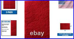 5 Durable Zirconia Alumina Floor Maintenance Pads 12 x 18 Red for Buffing 5 Durable Zirconia Alumina Floor Maintenance Pads 12 x 18 Red for Buffing