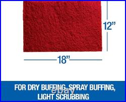 5 Durable Zirconia Alumina Floor Maintenance Pads 12 x 18 Red for Buffing 5 Durable Zirconia Alumina Floor Maintenance Pads 12 x 18 Red for Buffing