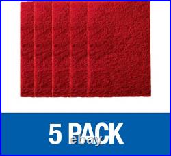 5 Durable Zirconia Alumina Floor Maintenance Pads 12 x 18 Red for Buffing 5 Durable Zirconia Alumina Floor Maintenance Pads 12 x 18 Red for Buffing