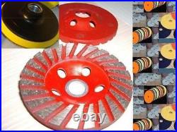 5 Polishing Pad 25 + Grinding cup concrete travertine terrazzo floor repair