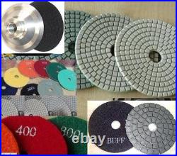 5 Polishing Pad 28 + Aluminum Backer Granite Concrete Stone marble floor buffer