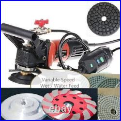 5 Wet Polisher 17 diamond Pad concrete Grinding stone floor terrazzo aggregate