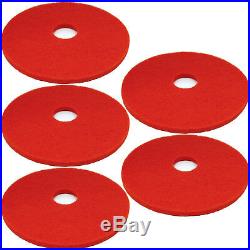 5 x Floor Buffer Pads Polisher Cleaning Dry Buffing & Final Polishing Red 18