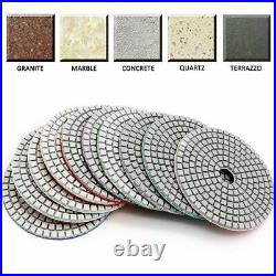 6 DIAMOND POLISHING Pad 17 PCS Granite Concrete floor grinder marble buffer