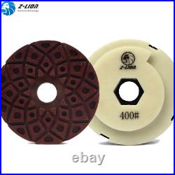 7PCS 5 Snail Lock Edge Polishing Pads Abrasive Disc for Angle Polisher Ceramic