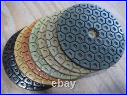 7 Diamond Polishing Pad grinding disc 15 PC stone marble floor buffer polisher