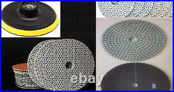 7 marble granite concrete floor grinder polish pad 33+3 Buffer lapidary sander