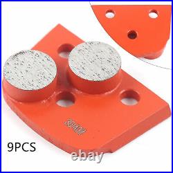 9PCS Concrete Grinder Polisher Diamond Grinding Wheel Disc Floor Grinder 30/40#