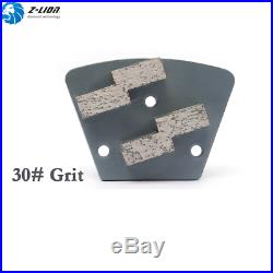 9Pcs Concrete Floor Grinder Grinding Pad Concrete Grinder Polisher Metal Grit 30