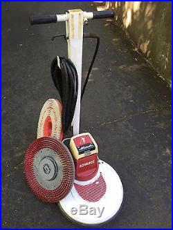Advance M20HS High Speed Floor Buffer Scrubber Polisher 20 with 2 pad drivers