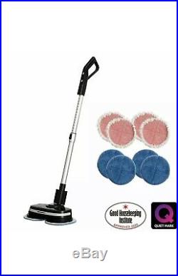 AirCraft PowerGlide Cordless Hard Floor Cleaner & Polisher-Black + Extra 8 Pads