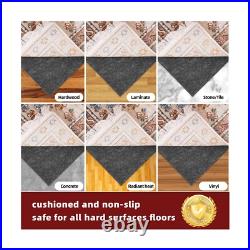BAGAIL Felt and Natural Rubber Backing Rug Pads 1/4 Thick, 10 x 14 Ft Non