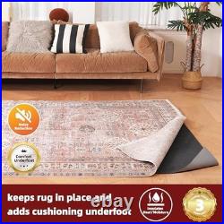 BAGAIL Felt and Natural Rubber Backing Rug Pads 1/4 Thick, 6 x 9 Ft Non Slip