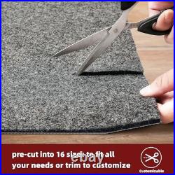 BAGAIL Felt and Natural Rubber Backing Rug Pads 1/4 Thick, 6 x 9 Ft Non Slip