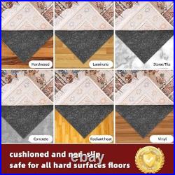 BAGAIL Felt and Natural Rubber Backing Rug Pads 1/4 Thick, 6 x 9 Ft Non Slip