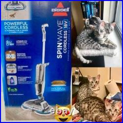 BISSELL SpinWave Cordless Hard Floor Mop Scrubber Polisher Spray 2315 Wireless