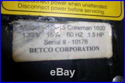 Betco Crewman 1600 Floor Burnisher Polisher Scrubber Machine 1600 RPM with Pads
