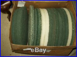 Box of 16 (4)16 & (12) 17 Pads 1 Thick Floor Polisher Assorted Pads