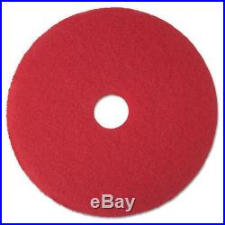 Buffer Floor Pad 5100, 17, Red, 5/Carton