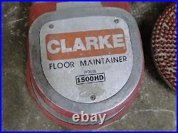 CLARKE 1500HD Floor Maintainer Buffer Polisher Machine with2 backing pads WE SHIP