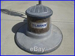 Clarke C-22 Low Speed Scrubber Sander Polisher Floor Buffer + 7 Bushers +42 Pads