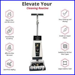 Carpet Shampooer and Floor Polisher, 12 Carpet Cleaner with Scrubbing Brushe