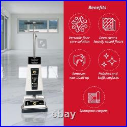 Carpet Shampooer and Floor Polisher, 12 Carpet Cleaner with Scrubbing Brushe