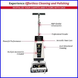 Carpet Shampooer and Floor Polisher, 12 Carpet Cleaner with Scrubbing Brushe