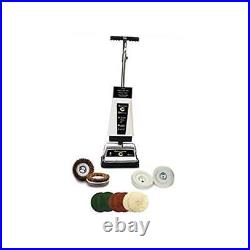 Carpet Shampooer and Floor Polisher with Pads, White/Black