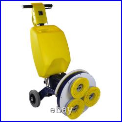 Cimex 15 Hard Floor Scrubber Machine CR38SC Reversing 6.5gal Soft Brush Kit