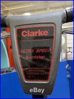 Clarke 2000 Ultra Speed Commercial Floor Polisher Burnisher, 19 Pad Used