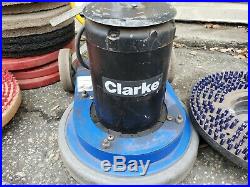 Clarke C2K13 ALTO 13 Floor Buffer Polisher 120 volts WithPads Drivers and Pads