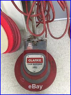 Clarke Floor Maintainer 2000 Buffer 20 with driver pad