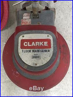 Clarke Floor Maintainer 2000 Buffer 20 with driver pad