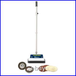Cleaning Machine Hard Upright Floor Polisher With Buffing Pads Twin Brushes