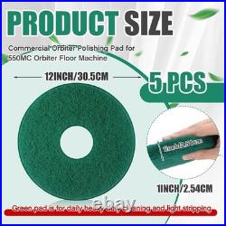 Cleaning and Stripping Pads 12 Green 5-Pack