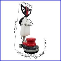 Commercial 110V 17 Carpet/Floor Scrubber Buffer Heavy Duty Polisher Machine