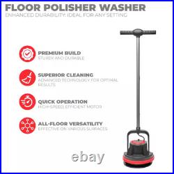 Commercial Corded 10 In. 1800 RPM Floor Cleaner Scrubber Polisher Burnisher with Commercial Corded 10 In. 1800 RPM Floor Cleaner Scrubber Polisher Burnisher with