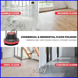 Commercial Corded 10 In. 1800 RPM Floor Cleaner Scrubber Polisher Burnisher with