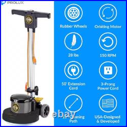 Commercial Corded Multisurface Cleaner in Gray with Heavy Duty Single Pad Polish