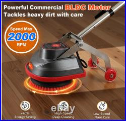 Commercial Floor Scrubber Machine, 13 Heavy Duty Floor Buffer and Polisher Elec