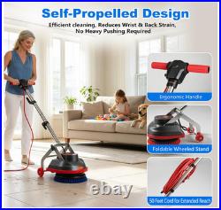 Commercial Floor Scrubber Machine, 13 Heavy Duty Floor Buffer and Polisher Elec